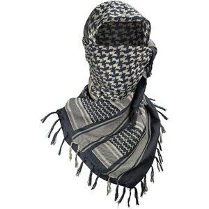 ⚡Men Black Camel 100% Cotton Military Shemagh Desert Keffiyeh Scarf Wrap